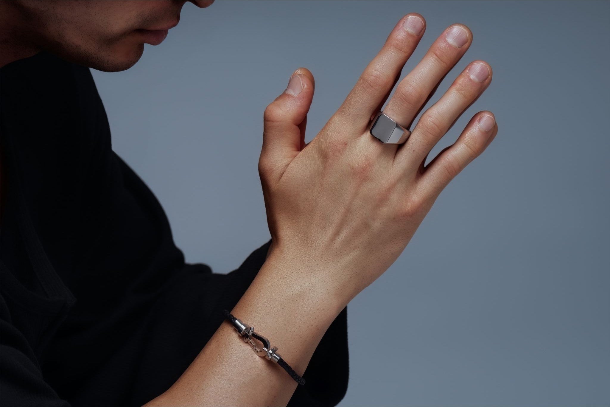 Silver Solid Signet Ring