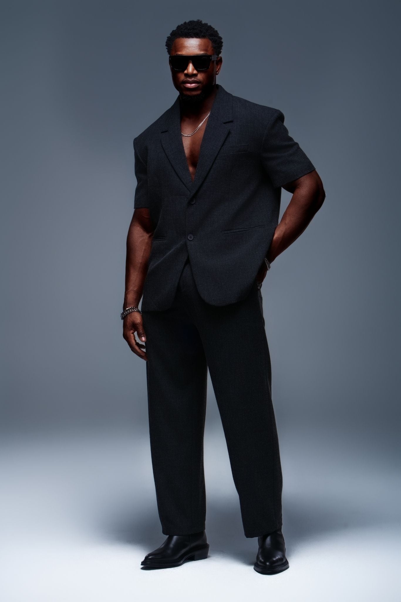 Cavalier Code Single Breasted Blazer and Pant Suit