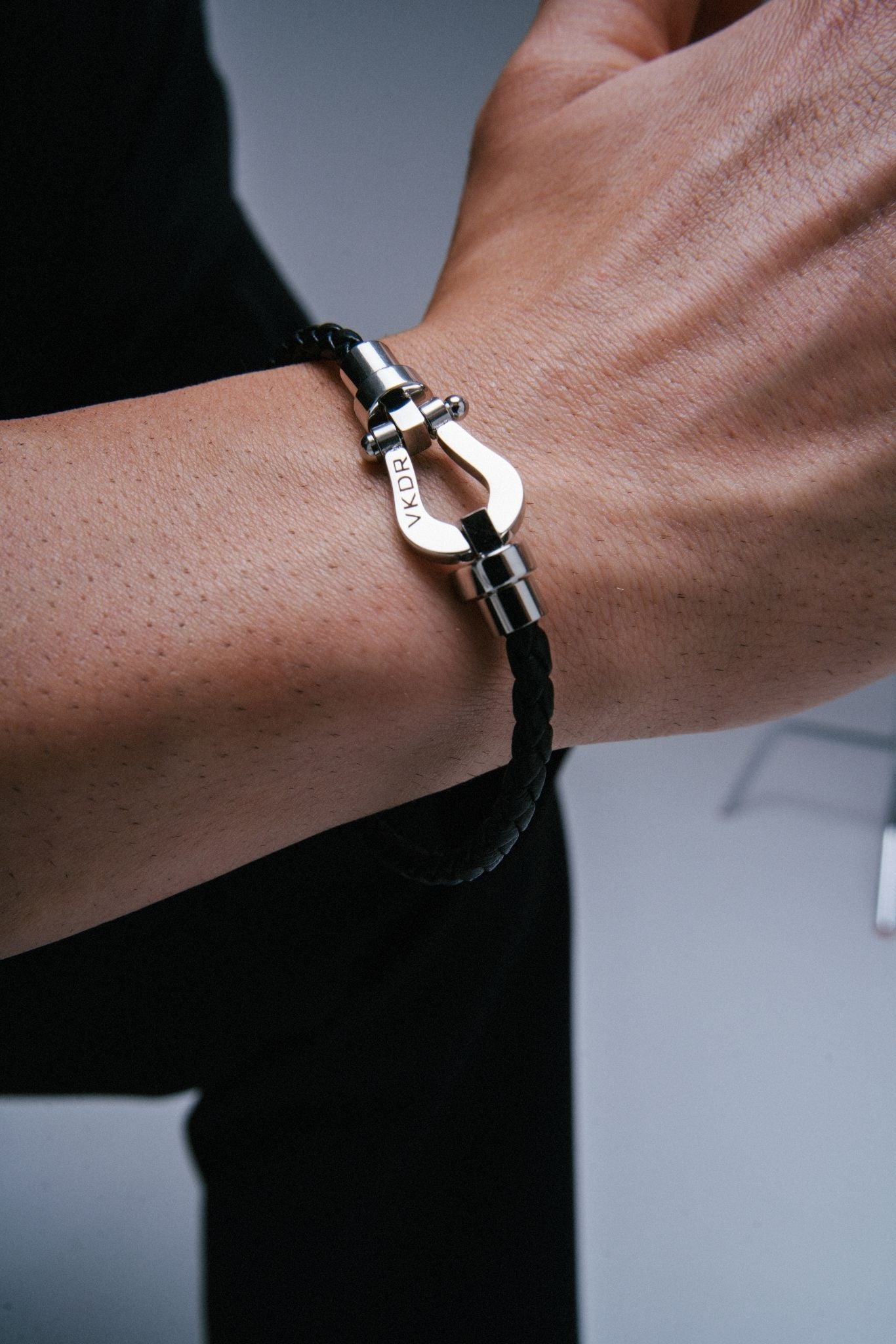 Fine Braided Leather Bracelet