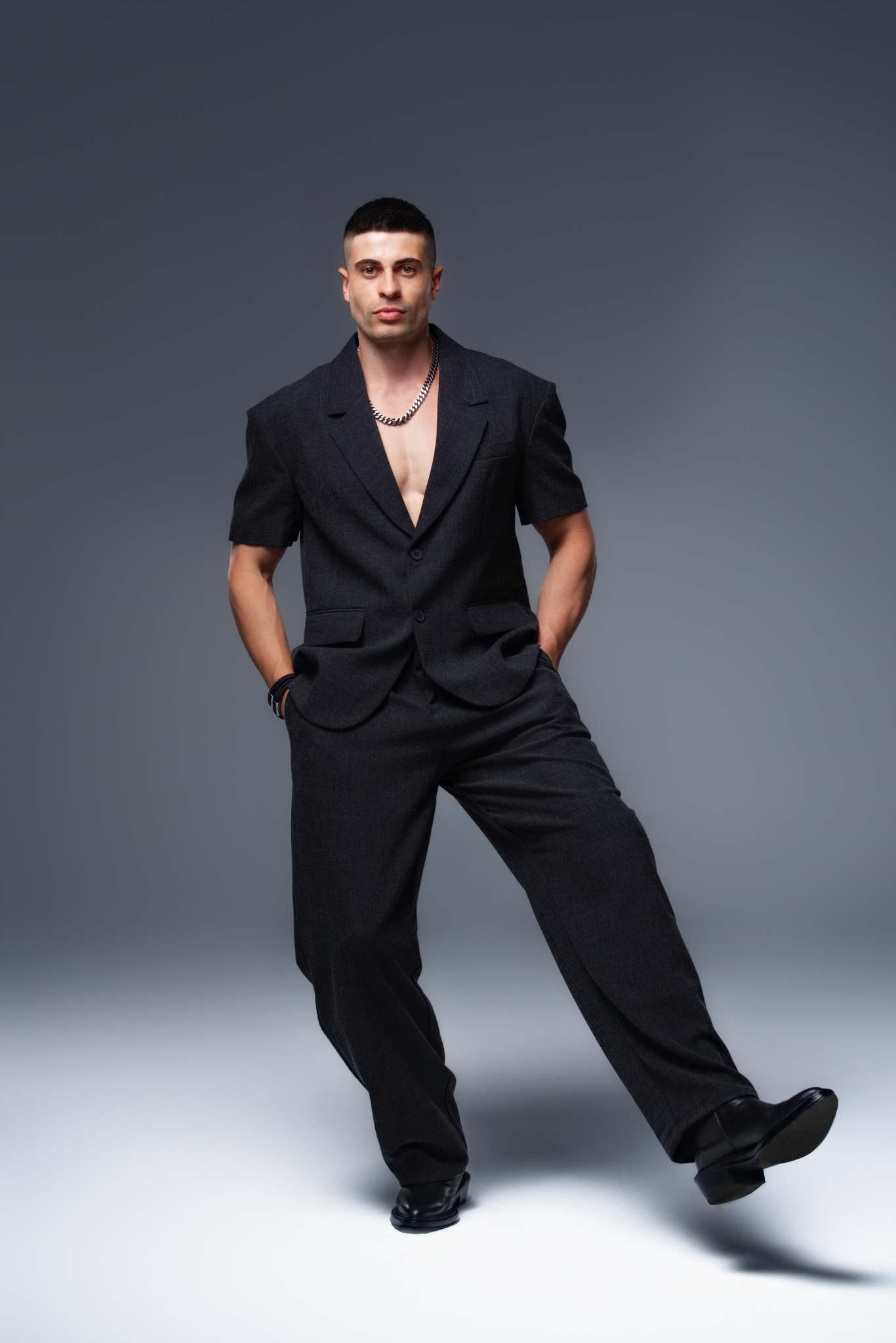 Cavalier Code Single Breasted Blazer and Pant Suit